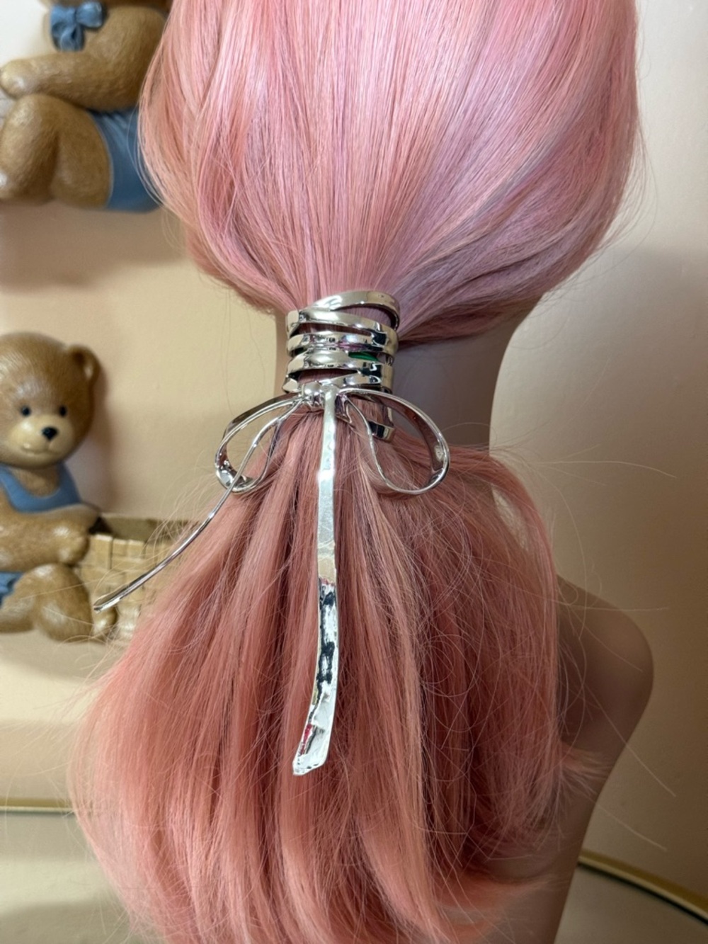 New YVMIN Ribbon Bow metal Hair Clip - Picture 4 of 13